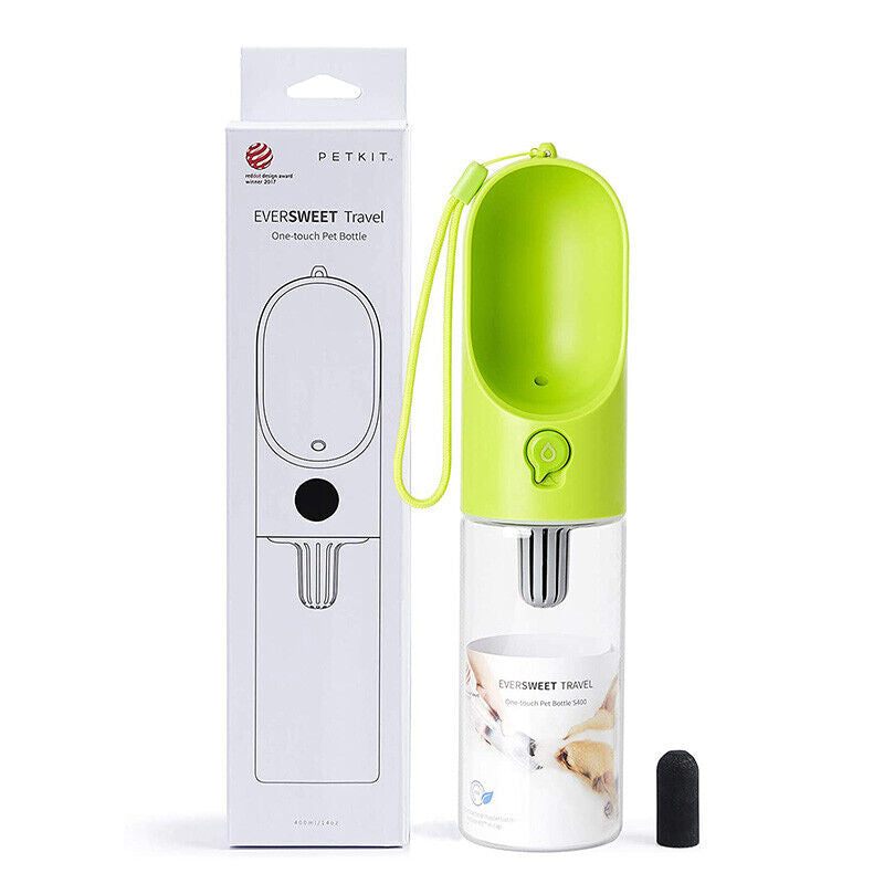 PETKIT Portable Dog Water Bottle 400Ml Travel Walking Pet Water Bottle Dispenser