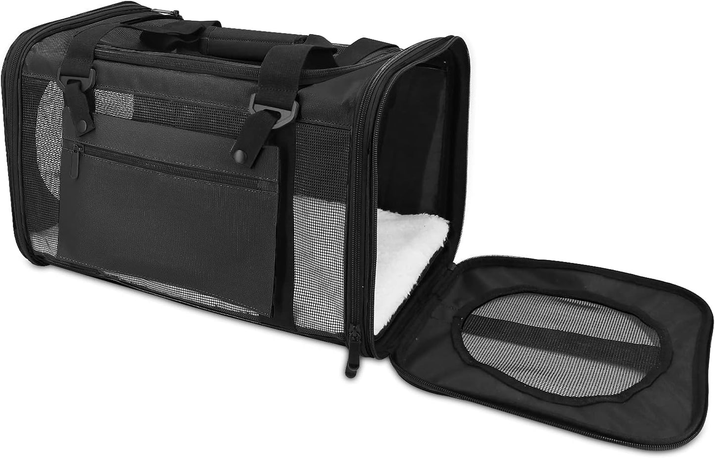 Pet Carrier Airline Approved,Dog Carriers for Small Dogs 15Lbs,Tsa Approved Pet Carriers for Small Dogs,Cat Travel Carrier for Small Medium Pets Dogs Cats,Soft Sided Pet Cat Carrier,Black