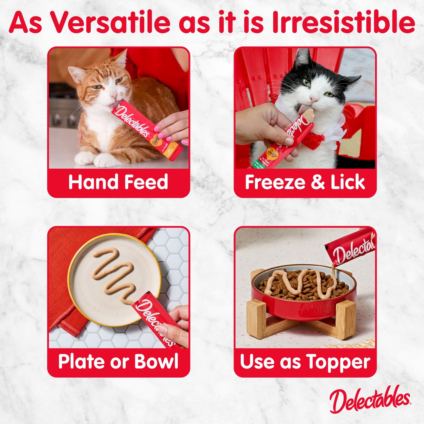 Squeeze up Lickable Cat Treats, Chicken & Tuna Variety Pack, 10 Count