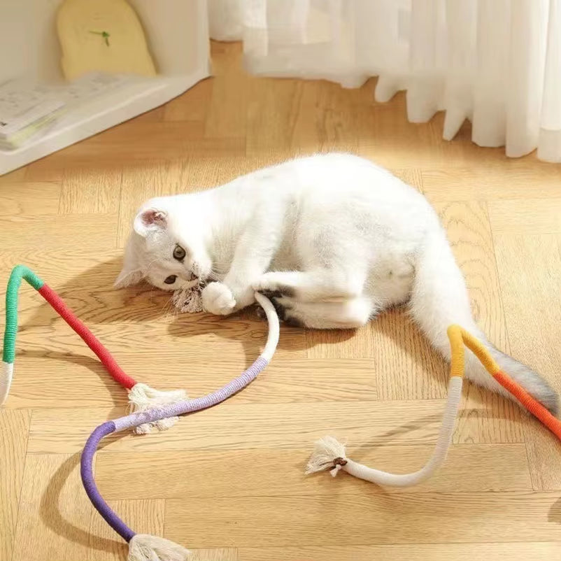 Cat Toys, Cat Teasers, Kitten Teething Ropes, Cat Self-Entertainment and Boredom Relief Pet Supplies