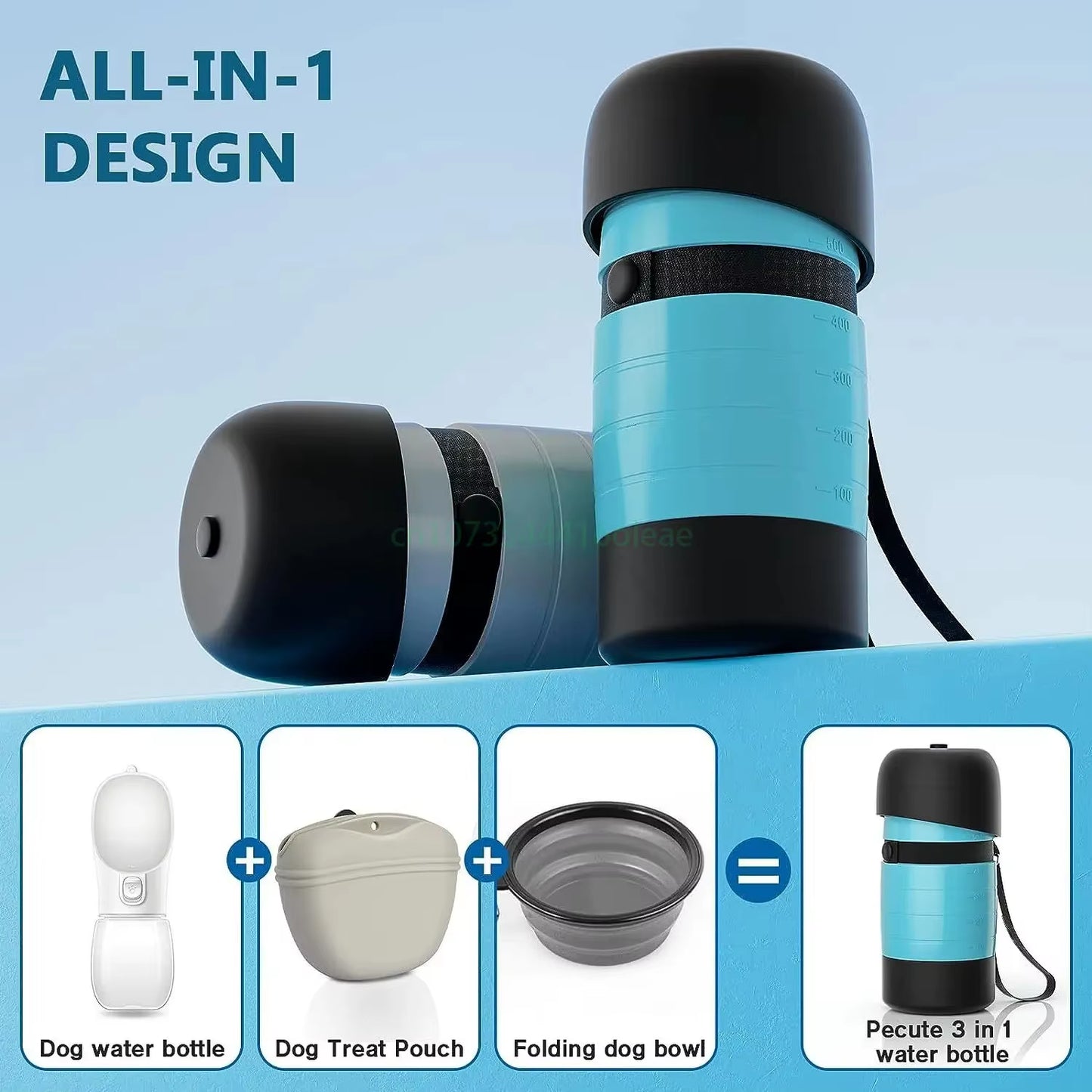 Upgraded Dog Water Bottles, Portable, Accompanying Pet Water Cup for Going Out, Outdoor Water Cup, Food Travel Bowls, 650Ml