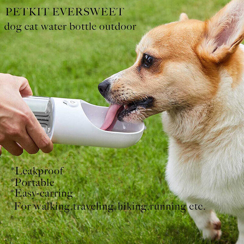 PETKIT Portable Dog Water Bottle 400Ml Travel Walking Pet Water Bottle Dispenser
