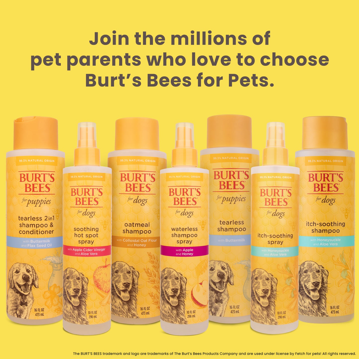 Natural Pet Care Tearless 2 -1 Dog Puppy Shampoo Conditioner Buttermilk and Linseed Oil