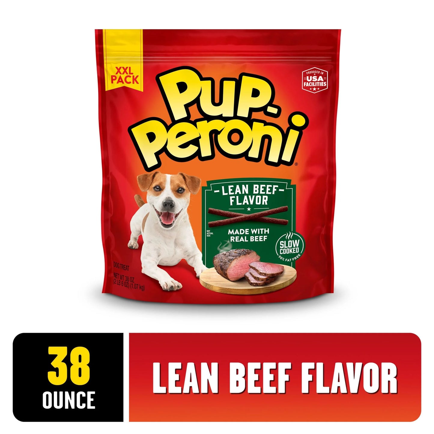 Pup Peroni Lean Beef Flavor Dog Treats, 38 Oz Bag