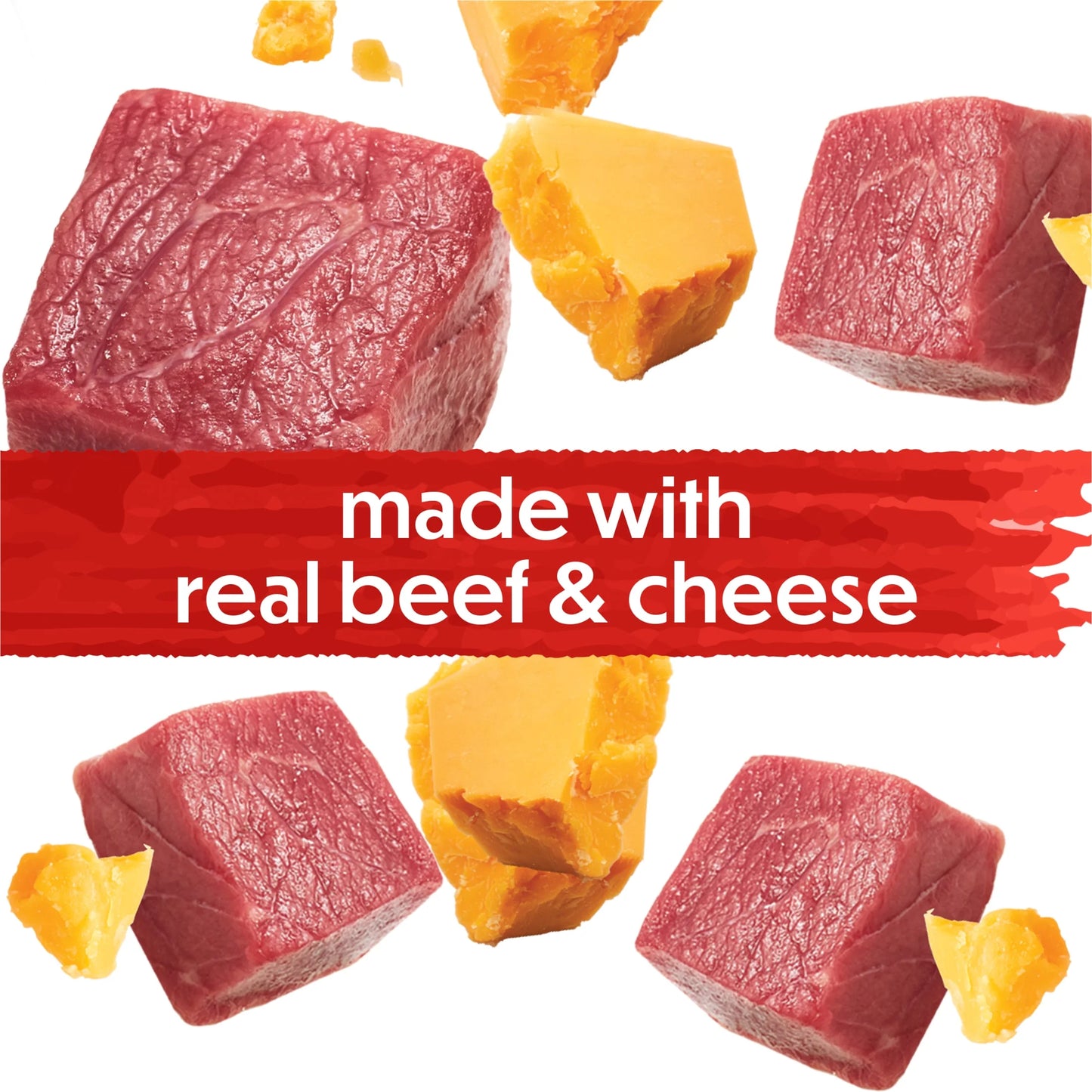 Purina Baked Delights Hugs with Real Beef and Cheese Oven Baked Dog Treats Produced in USA Facilities