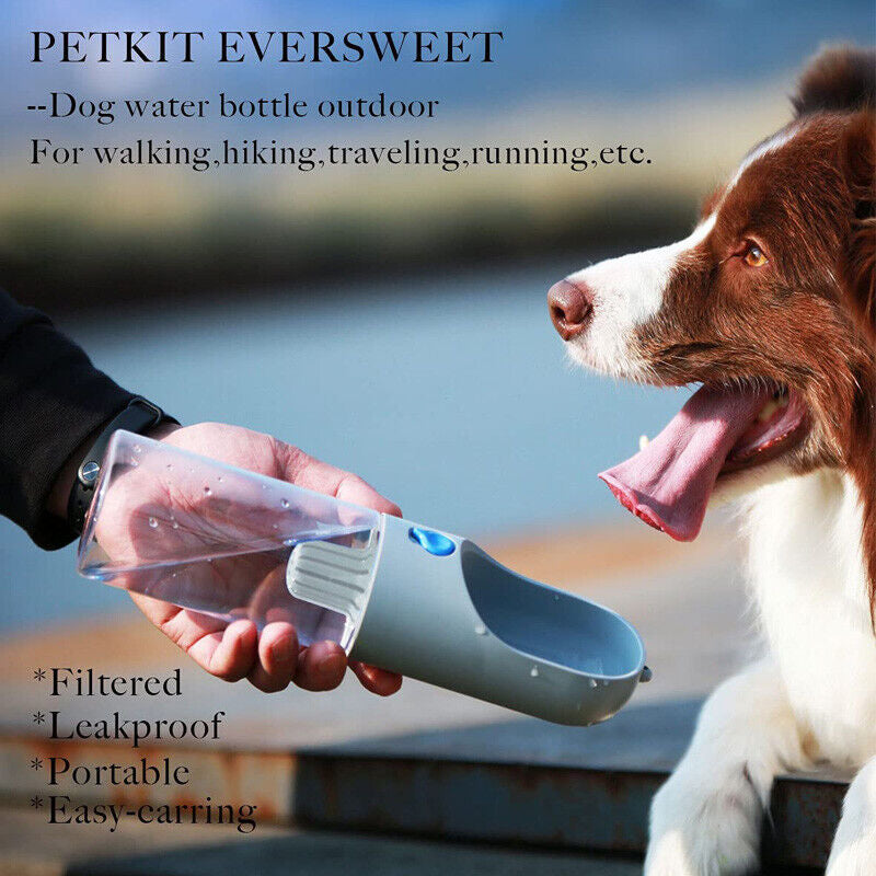 PETKIT Portable Dog Water Bottle 400Ml Travel Walking Pet Water Bottle Dispenser