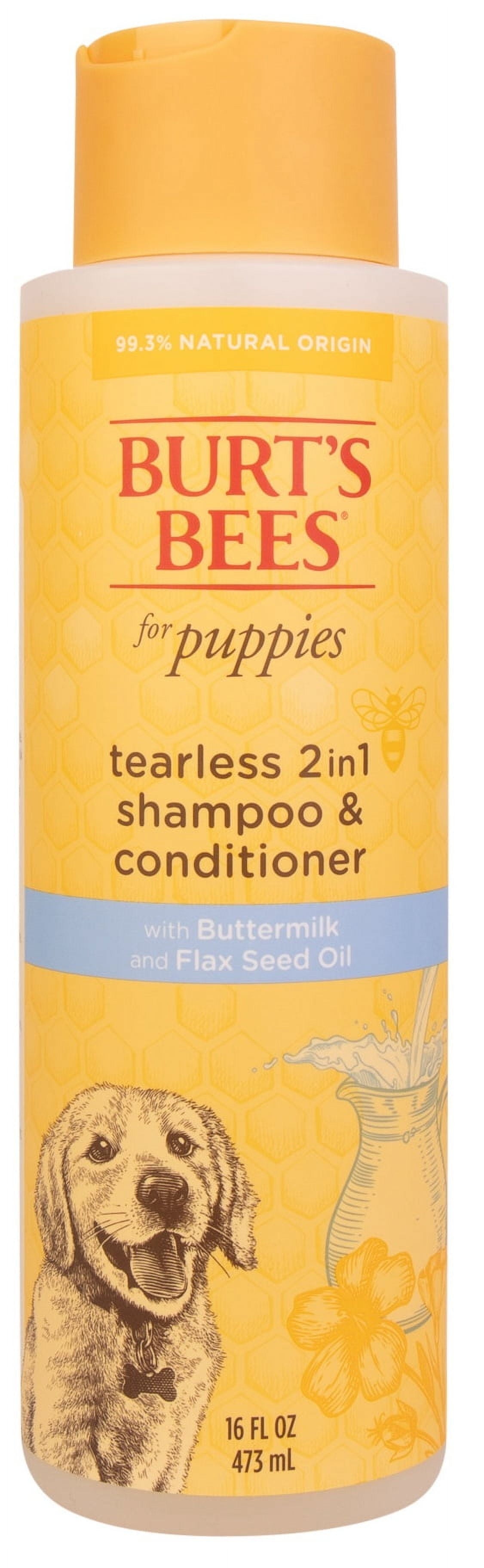 Natural Pet Care Tearless 2 -1 Dog Puppy Shampoo Conditioner Buttermilk and Linseed Oil