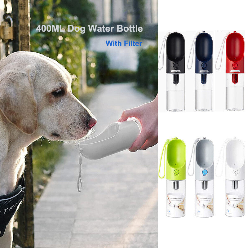 PETKIT Portable Dog Water Bottle 400Ml Travel Walking Pet Water Bottle Dispenser