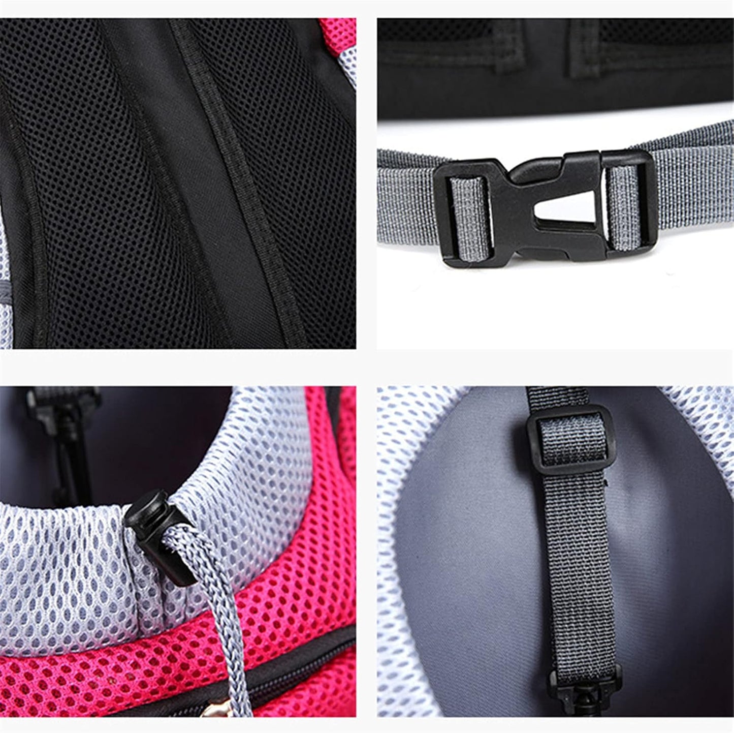 Pet Carrier Backpack, Pet Front Cat Dog Carrier, Breathable Head Out Travel Bag for Traveling Hiking Camping, S, Red