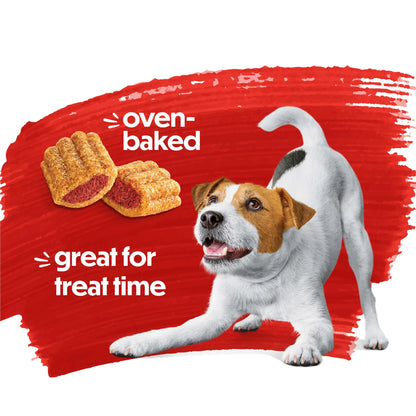 Purina  Baked Delights Hugs with Real Beef and Cheese Oven Baked Dog Treats Produced in USA Facilities