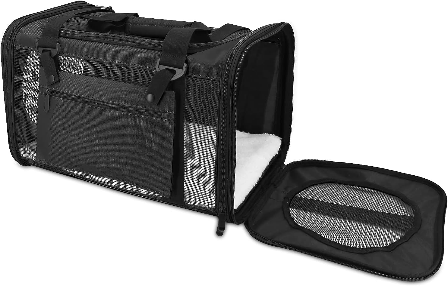 Pet Carrier Airline Approved,Dog Carriers for Small Dogs 15Lbs,Tsa Approved Pet Carriers for Small Dogs,Cat Travel Carrier for Small Medium Pets Dogs Cats,Soft Sided Pet Cat Carrier,Black