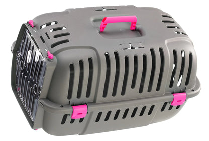 Jet Pet Carrier: Value Dog Carrier Suitable for "XS" Dog Breeds & Small Cats, 22L X 14.5W X 13H , Fuchsia