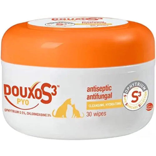 Douxo Chlorhexidine 3% PS PYO Pads for Dogs and Cats 30CT