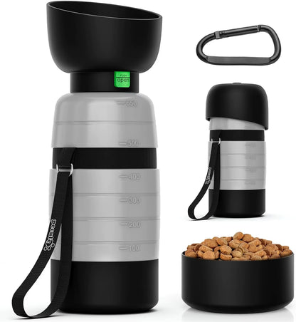 Upgraded Dog Water Bottles, Portable, Accompanying Pet Water Cup for Going Out, Outdoor Water Cup, Food Travel Bowls, 650Ml