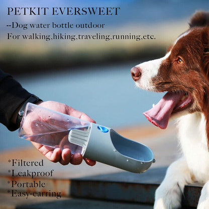 PETKIT Portable Dog Water Bottle 400Ml Travel Walking Pet Water Bottle Dispenser
