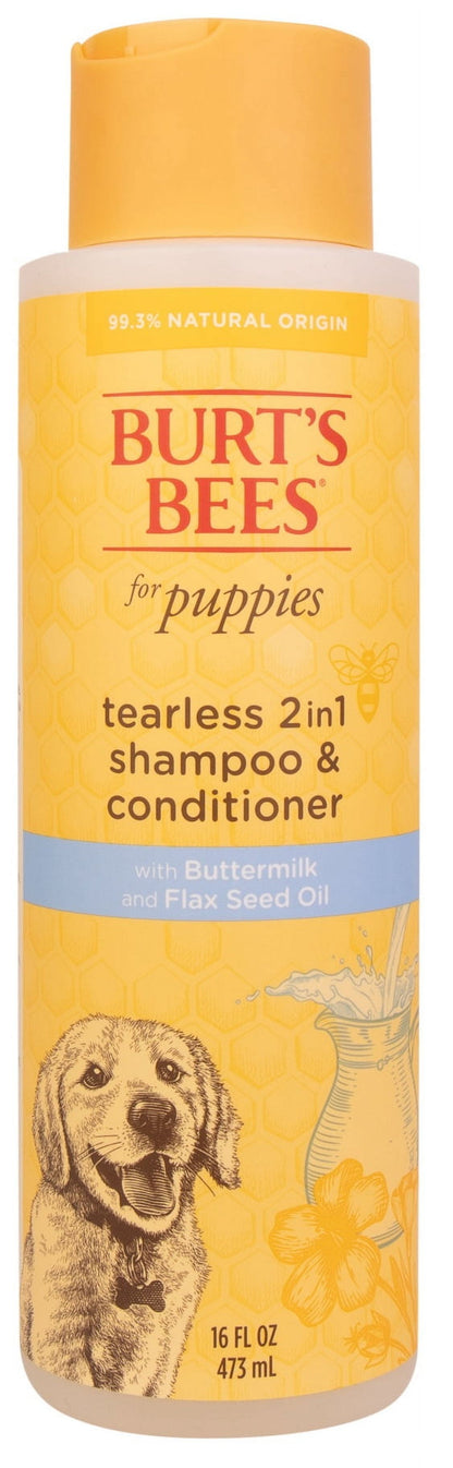Natural Pet Care Tearless 2 -1 Dog Puppy Shampoo Conditioner Buttermilk and Linseed Oil