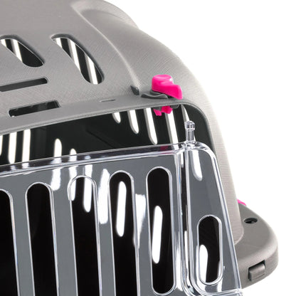 Jet Pet Carrier: Value Dog Carrier Suitable for "XS" Dog Breeds & Small Cats, 22L X 14.5W X 13H , Fuchsia