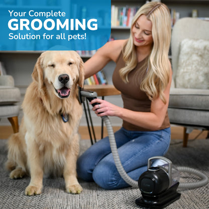 Original Pet Grooming Vacuum Kit, 5 Pet Grooming Tools, Works for All Dogs, Cats, and Pet Fur