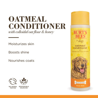 for Pets Natural Oatmeal Conditioner Colloidal Oat Flour & Honey for Dogs 10 Oz.