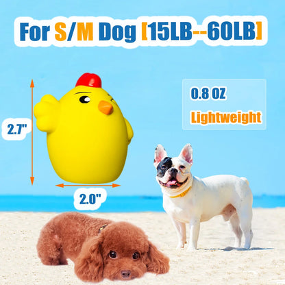 Latex Dog Squeaky Toys for Small Pets, Medium Dogs, Rubber Soft Squeaky Dog Balls 6Pcs