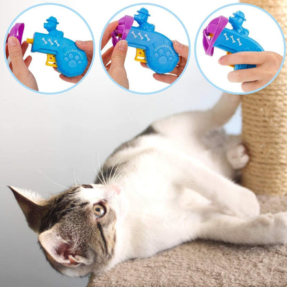 Fetch Toy for Cats, Cat Toys Kitten Toys, Cat Interactive Toys, Pet Training Exercise Chaser Tool, Kitten Fun Toys - Perfect for Chasing, Swatting, Batting (Blue3Pc)