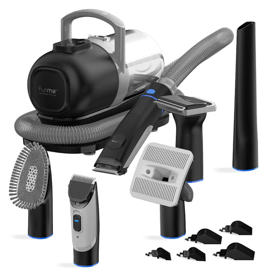 Original Pet Grooming Vacuum Kit, 5 Pet Grooming Tools, Works for All Dogs, Cats, and Pet Fur