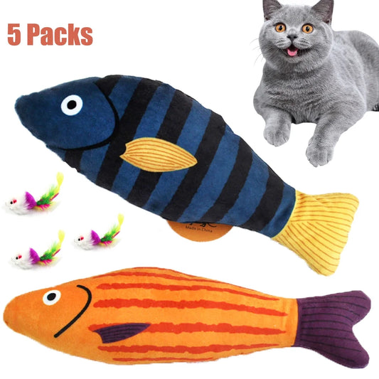 Cats Catnip Toys, Realistic Fish Interactive Toys for Kitty Pets