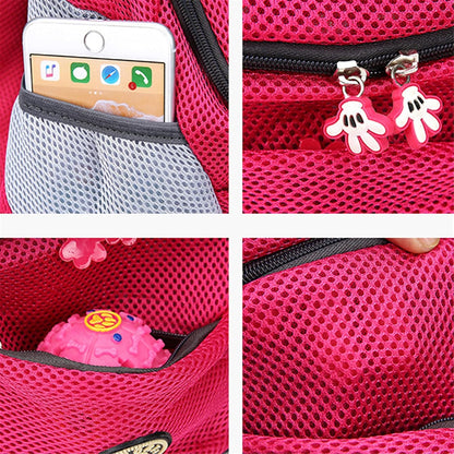 Pet Carrier Backpack, Pet Front Cat Dog Carrier, Breathable Head Out Travel Bag for Traveling Hiking Camping, S, Red